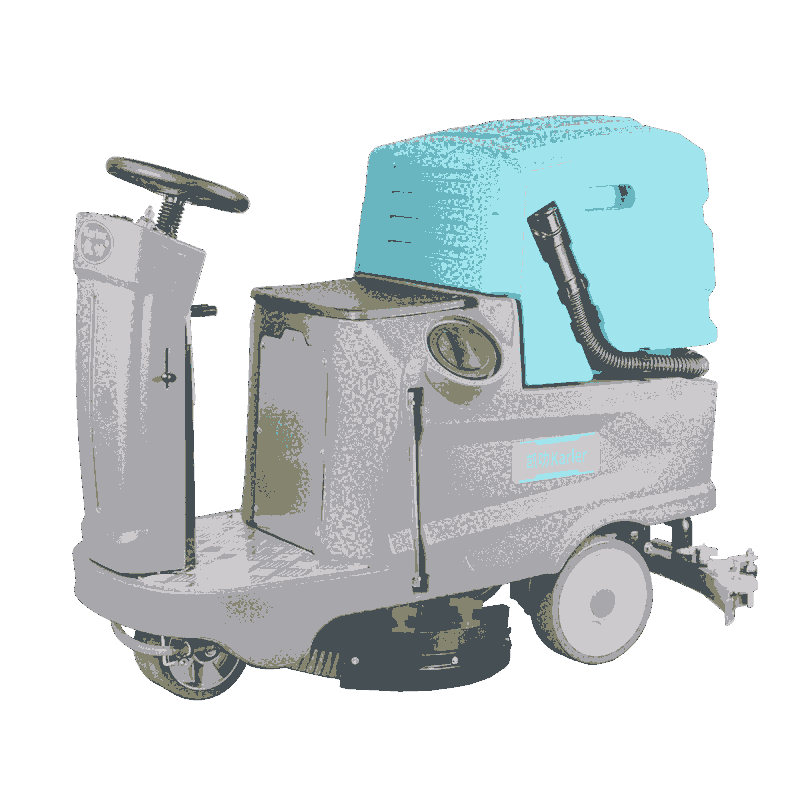 駕駛式洗地機工廠車間 張家港工業(yè)商用倉庫物業(yè)車庫電動拖地清洗車HY70