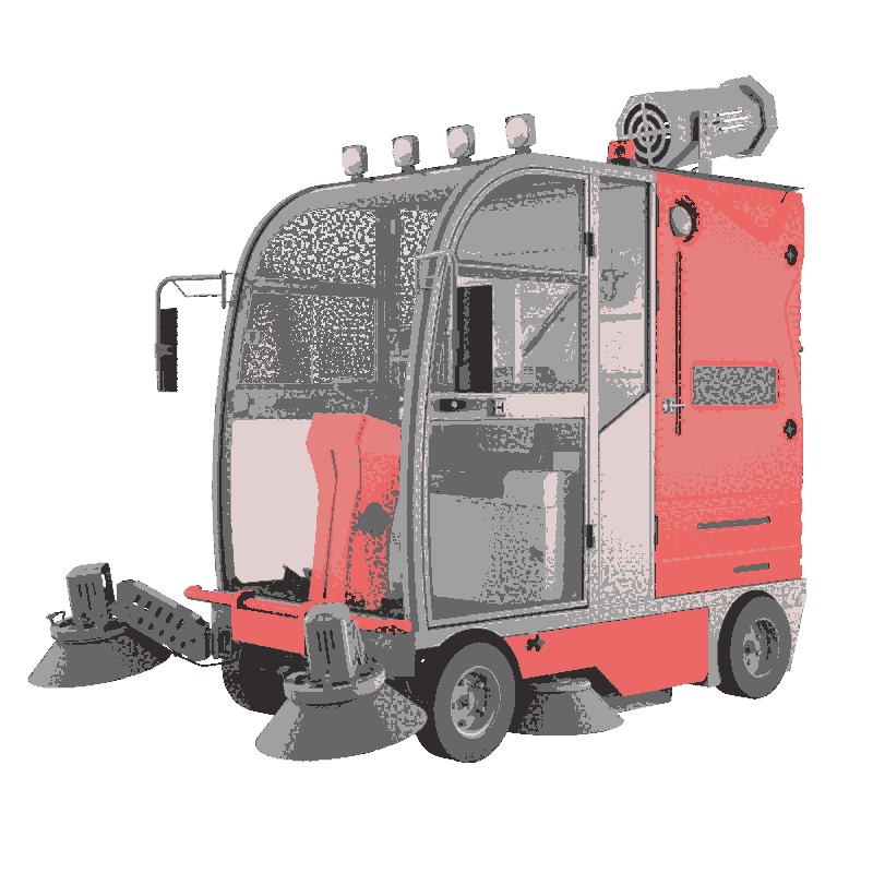 張家港凱迪斯S16封閉式掃地機 工廠物業(yè)園區(qū)道路落葉樹葉清掃智能電動四輪清掃